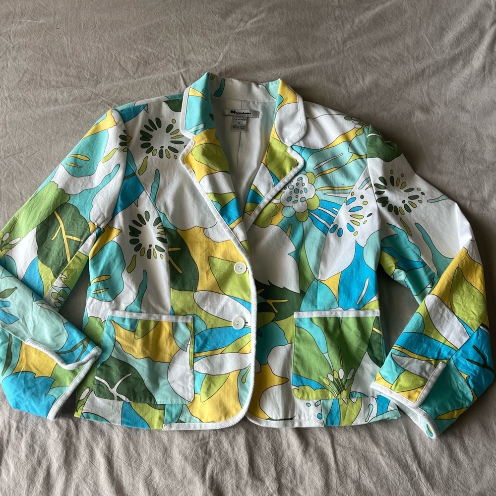 Peter Nygard Retro 60’s Blazer jacket SZ 14 - Picture 9 of 9